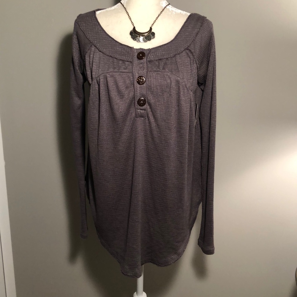 NEW Free People NWT Must Have Henley - Picture 5 of 7